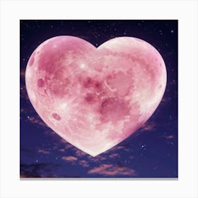 Pink Moon Canvas Print