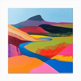 Colourful Abstract Brecon Beacons National Park Wales 2 Canvas Print