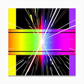 Rainbow Rays 1 Canvas Print