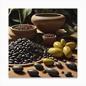 Black Beans 5 Canvas Print