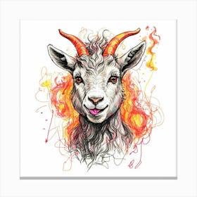 Goat! 10 Canvas Print