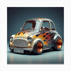 Flaming Car 2 Canvas Print