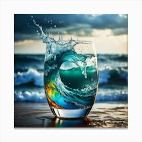 Glass Of Water Canvas Print