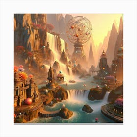 Fantasy City Canvas Print