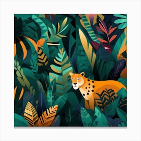 Cheetah In The Jungle 1 Canvas Print