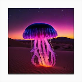 Jellyfish In The Desert Canvas Print