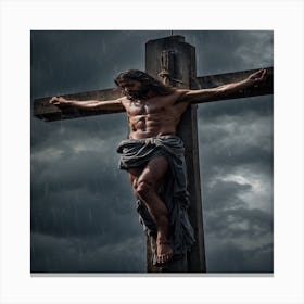 Christ On The Cross Canvas Print