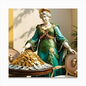 Goddess of Money 2 Canvas Print