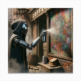 Tech Tag Robo Vandal Canvas Print