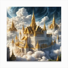 Castle In The Clouds 18 Canvas Print