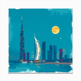 Dubai Skyline Canvas Print