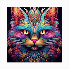 Colorful Cat 4 Canvas Print