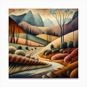 Landscape Painting Canvas Print