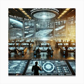 Solar Fleet Command Converted Canvas Print