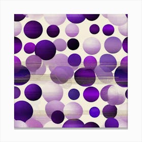 Purple circles Canvas Print
