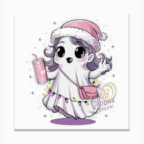 Santa Ghost Canvas Print