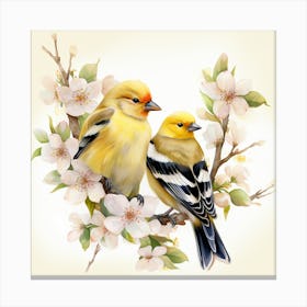 American Goldfinch Mother's Day 3 Canvas Print