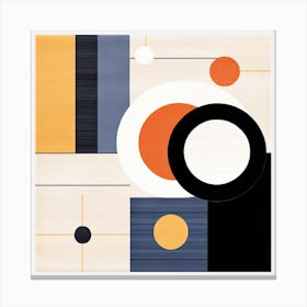 Lunar Lull: Squares and Circles Fantasy Canvas Print