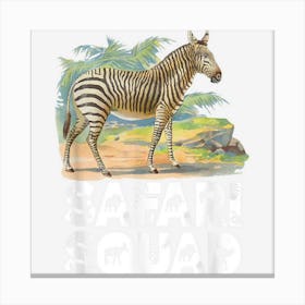 Safari Squad Zebra Canvas Print