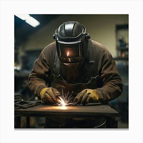 Welder Welding Canvas Print