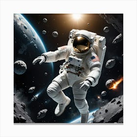 Stardust Dreams: A Moment in Space Canvas Print