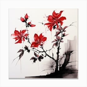 Chinese Lilies Canvas Print