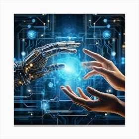 Artificial Intelligence 140 Canvas Print