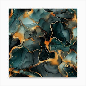 Gilded Marble (11) Canvas Print