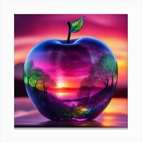 Sunset Apple 1 Canvas Print