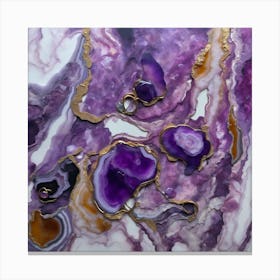 Purple Agate 01 Canvas Print