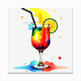 Colorful Drink 10 Canvas Print