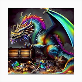 Rainbow Dragon 1 Canvas Print