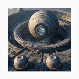 Futuristic Space Station 7 Canvas Print