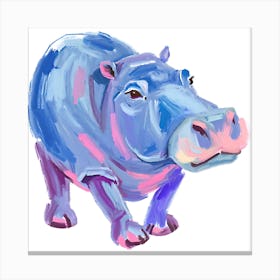 Hippopotamus 12 Canvas Print