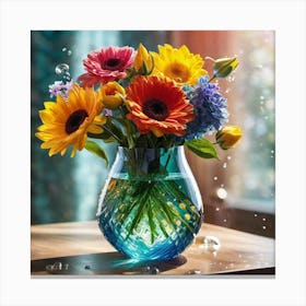 Vase Of Flowers 4 Canvas Print