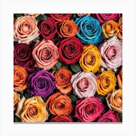 Colorful Roses 44 Canvas Print