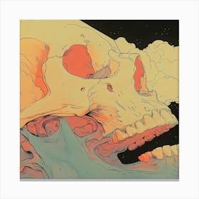 Skull In The Sky Canvas Print