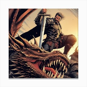 Dragon Slayer 3 Canvas Print