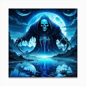 The Blue Reaper Canvas Print