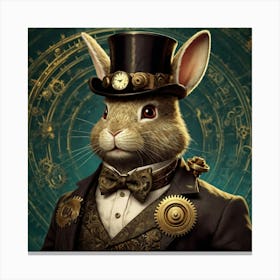 Steampunk Rabbit Canvas Print