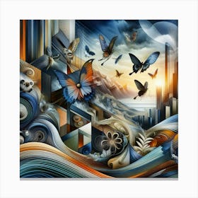 'Butterflies' Canvas Print