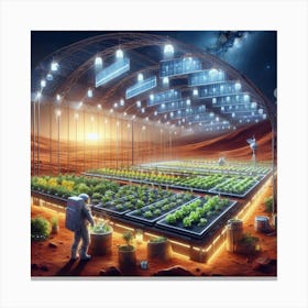 Nasa'S Greenhouse On Mars Canvas Print