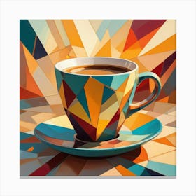 Geometric Coffee Cup 3 Canvas Print