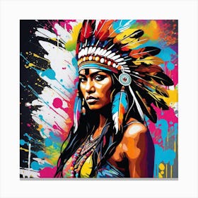 Indian Woman Canvas Print