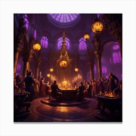 Room In A Castle Canvas Print