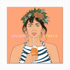 Aperol Spritz Orange - Aperol, Spritz, Aperol spritz, Cocktail, Orange, Drink 24 Canvas Print