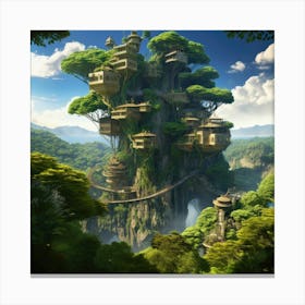 Tree House Canvas Print