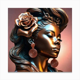 Portrait Of A Nubian Queen Canvas Print