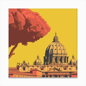 A Vatican City Lofi Illustration 1720444720 2 Canvas Print