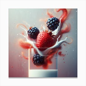 Splash Of Milk 1 Canvas Print